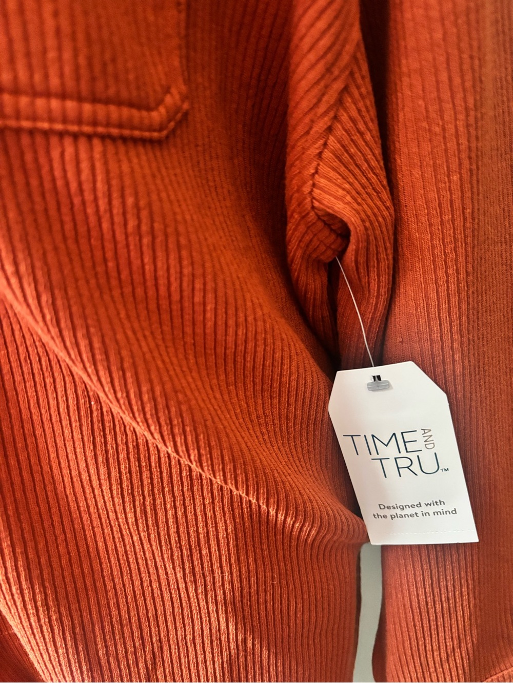 Rust Button-Front Hooded Jacket - Picture 8 of 9
